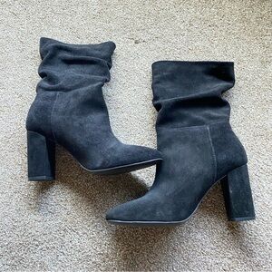 Black Suede Women's Boots. Size 6.5